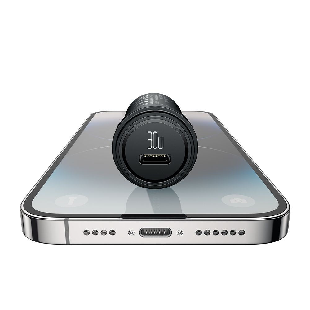 Auto punjač sa USB-C kablom McDodo CC-7493 Obsidian, 30W, 3A, 1 x USB-C, Crni