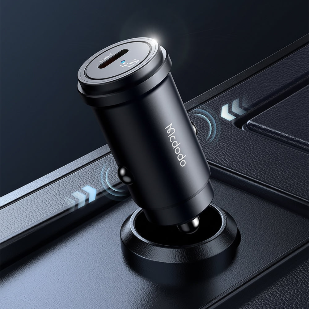 Auto punjač sa USB-C kablom Mcdodo CC-7495, 45W, 3A, 1 x USB-C, Crna