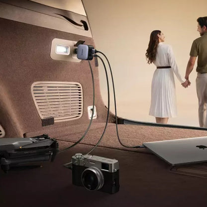 Auto punjač sa USB-C kablom UGREEN EC603, 90W, 3A, 1 x USB-A - 1 x USB-C, Sivi