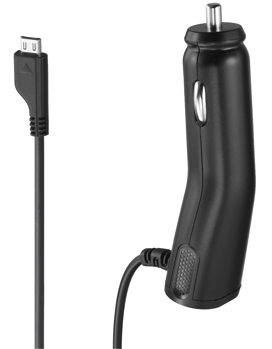 Auto Punjač s microUSB Kabelom Samsung, 3.5W, 0.7A, Crni, Ponovno Zapakiran ACADU10CBECSTD