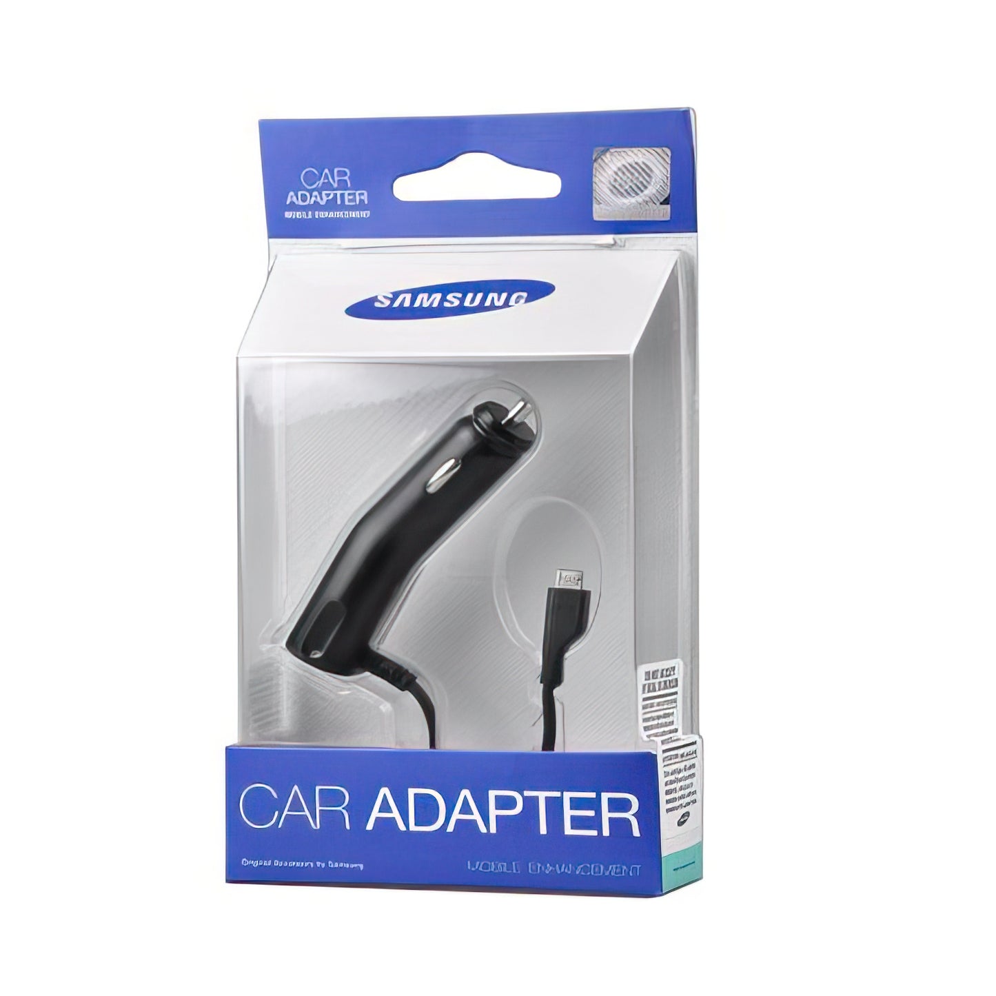 Auto Punjač s microUSB Kabelom Samsung, 3.5W, 0.7A, Crni, Ponovno Zapakiran ACADU10CBECSTD