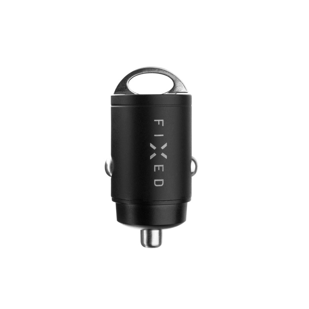Auto punjač Fixed, 30W, 3A, 2 x USB-C, Crni