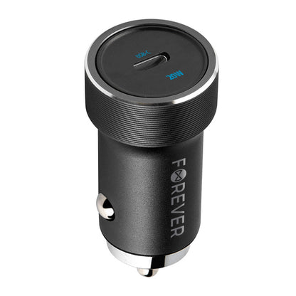 Auto punjač Forever CC-06, 20W, 3A, 1 x USB-C, Crni