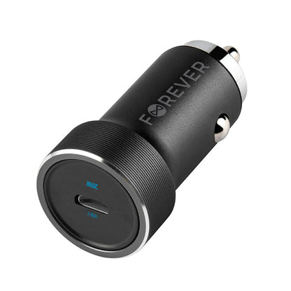Auto punjač Forever CC-06, 20W, 3A, 1 x USB-C, Crni