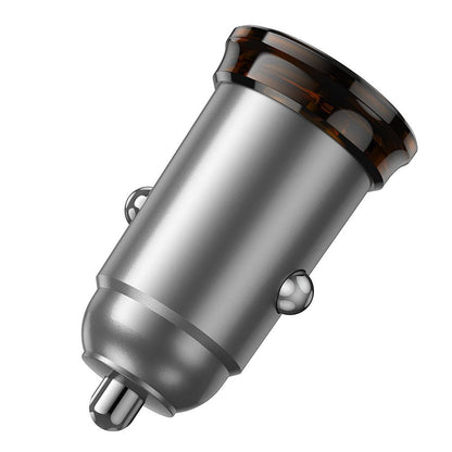 Auto punjač HOCO NZ16B, 45W, 3A, 2 x USB-C, Sivi