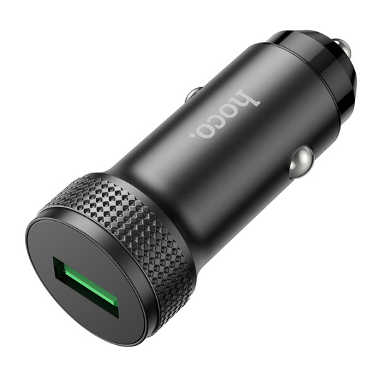 Auto punjač HOCO Z49A, 18W, 3A, 1 x USB-A, Crna
