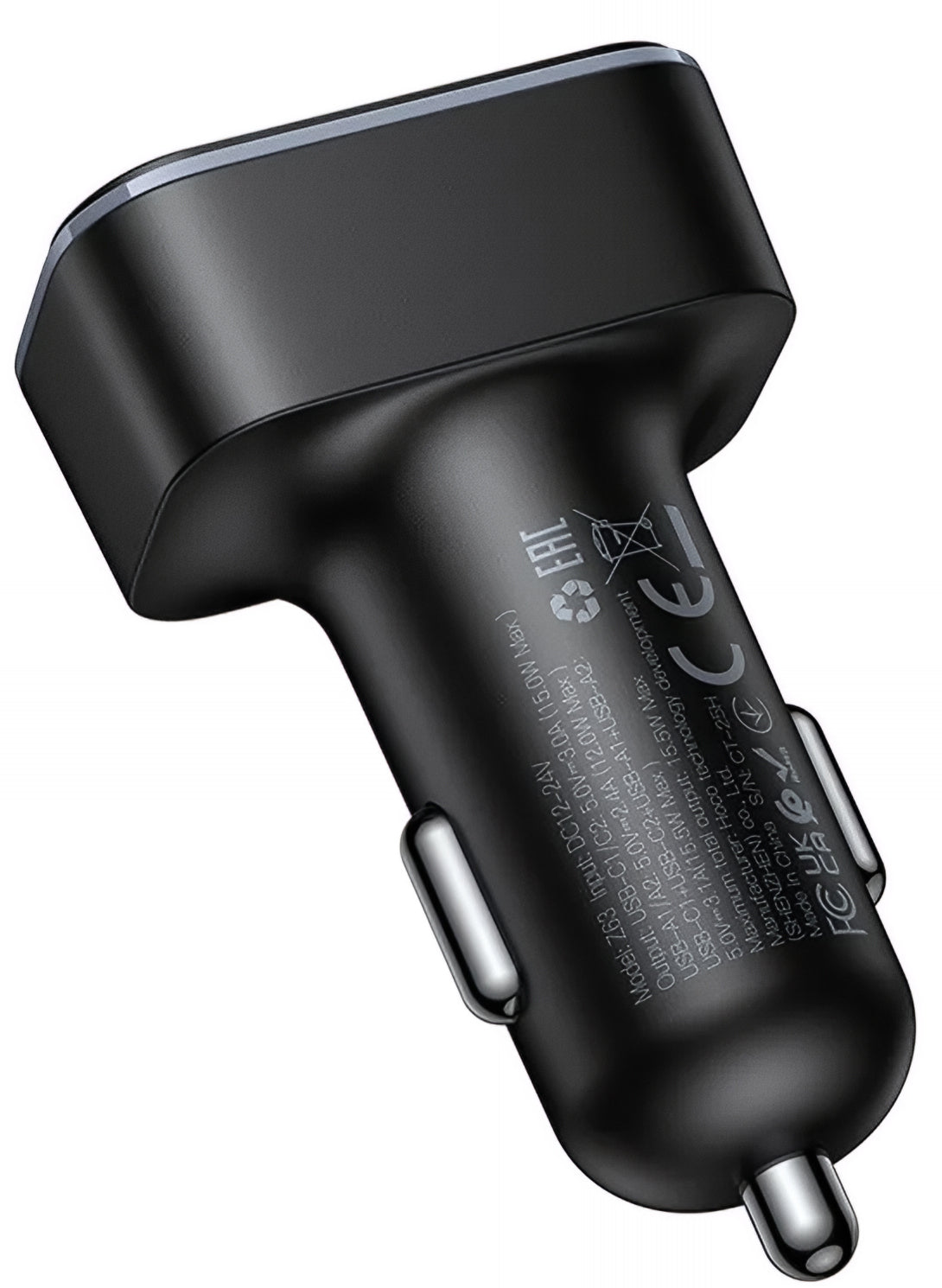 Auto punjač HOCO Z63, 42W, 3A, 2 x USB-A - 2 x USB-C, Crni