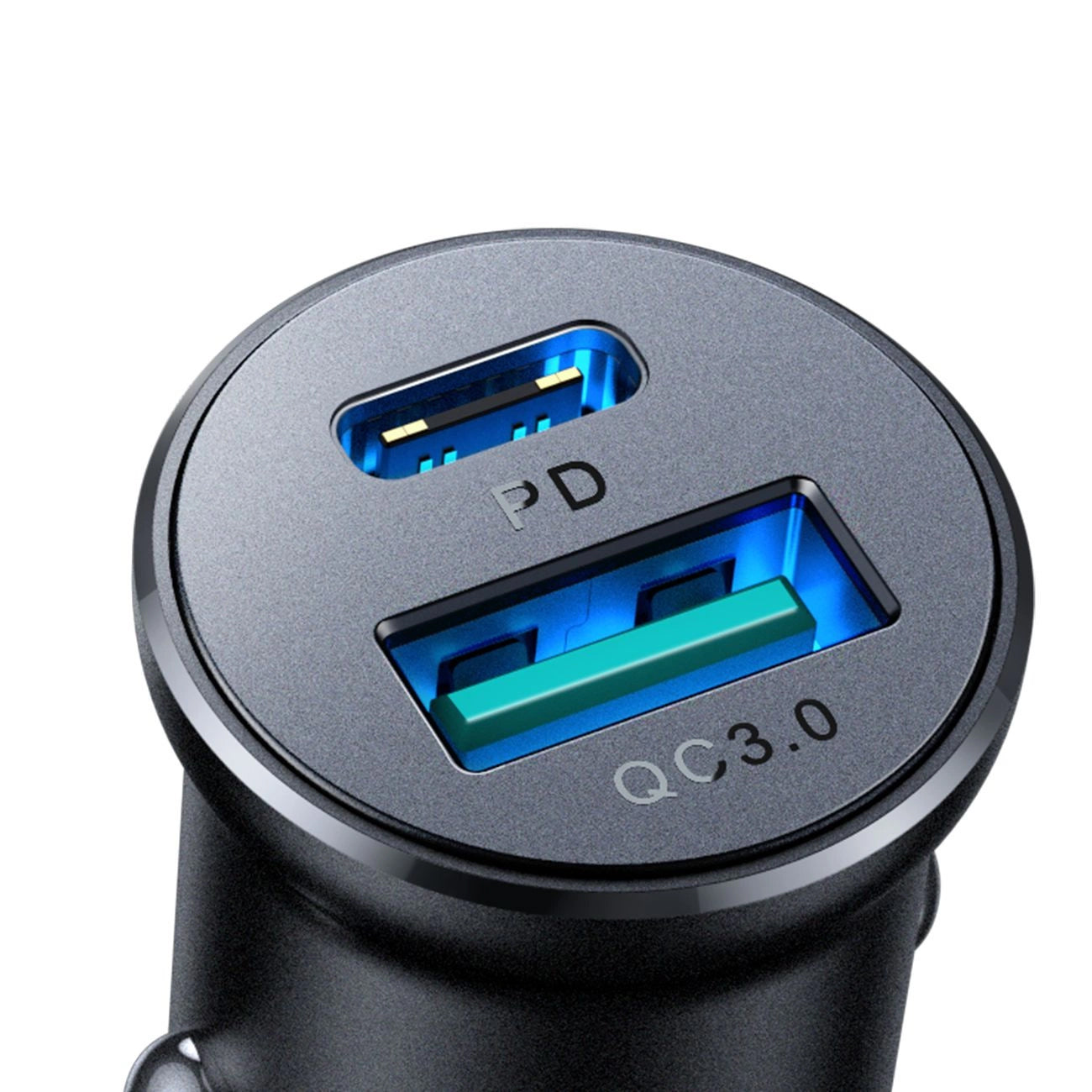 Auto punjač Joyroom JR-CCN05, 30W, 3A, 1 x USB-A - 1 x USB-C, Crni