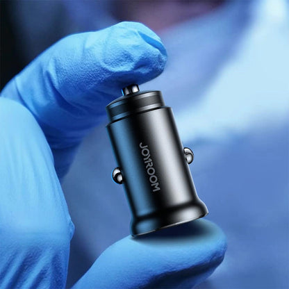 Auto punjač Joyroom JR-CCN05, 30W, 3A, 1 x USB-A - 1 x USB-C, Crni