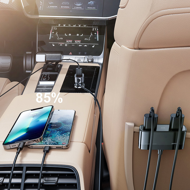 Auto punjač Joyroom JR-CL03 Pro, 45W, 3.1A, 5 x USB-A, Crni
