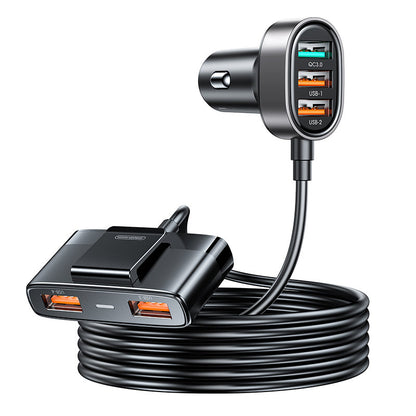 Auto punjač Joyroom JR-CL03 Pro, 45W, 3.1A, 5 x USB-A, Crni