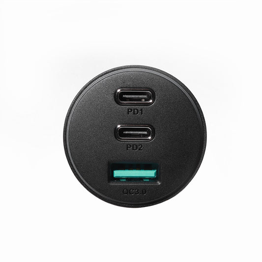 Auto punjač Joyroom JR-CL26, 70W, 4.8A, 1 x USB-A - 2 x USB-C, Crni