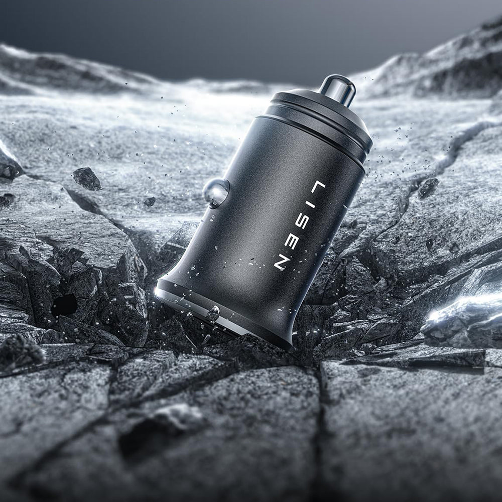 Auto punjač Lisen, 45W, 3A, 2 x USB-C, Crni YL0223080007