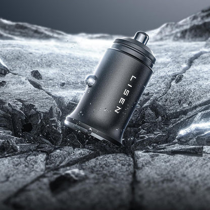 Auto punjač Lisen, 45W, 3A, 2 x USB-C, Crni YL0223080007