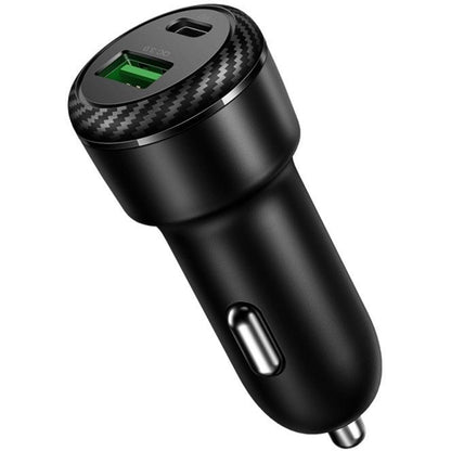 Auto punjač McDodo CC-5970, 38W, 3A, 1 x USB-A - 1 x USB-C, Crni