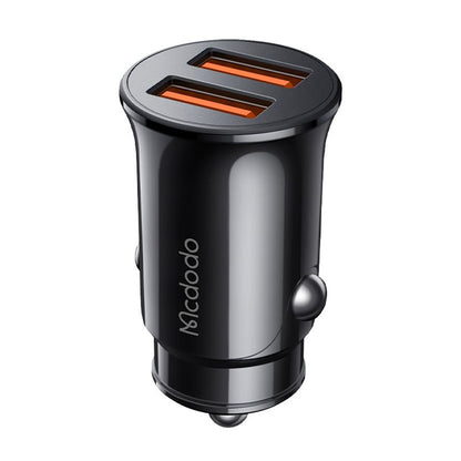 Auto punjač McDodo CC-6602, 12W, 2.4A, 2 x USB-A, Crni