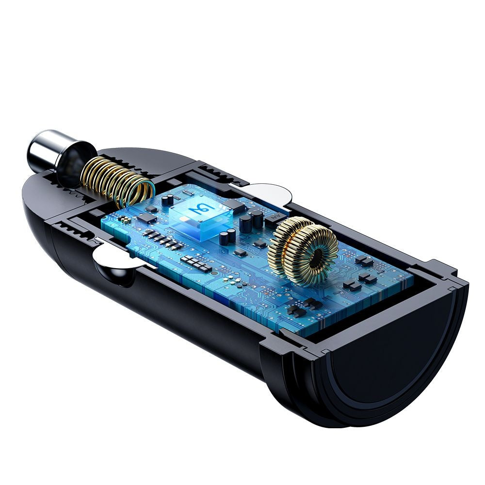 Auto punjač McDodo CC-7491 Obsidian, 30W, 3A, 1 x USB-C, Crni