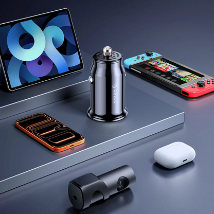 Auto punjač Orico PowerMini, 30W, 3A, 1 x USB-A - 1 x USB-C, Crna