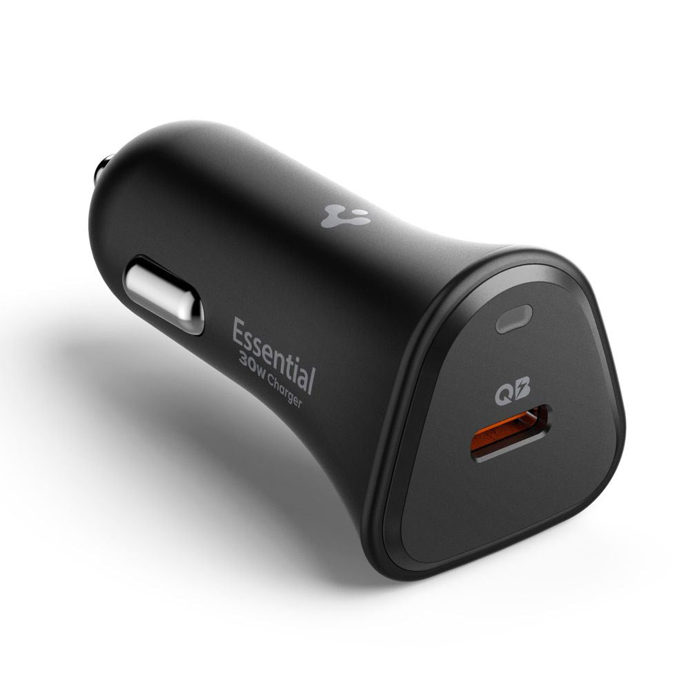 Auto punjač Spigen EV301 Essential, 30W, 3A, 1 x USB-C, Crni