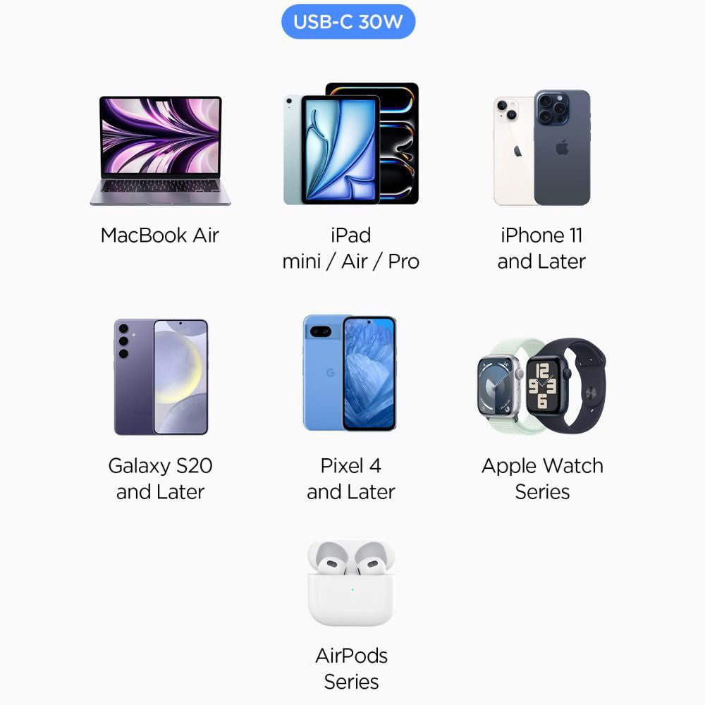 Auto punjač Spigen EV301 Essential, 30W, 3A, 1 x USB-C, Crni
