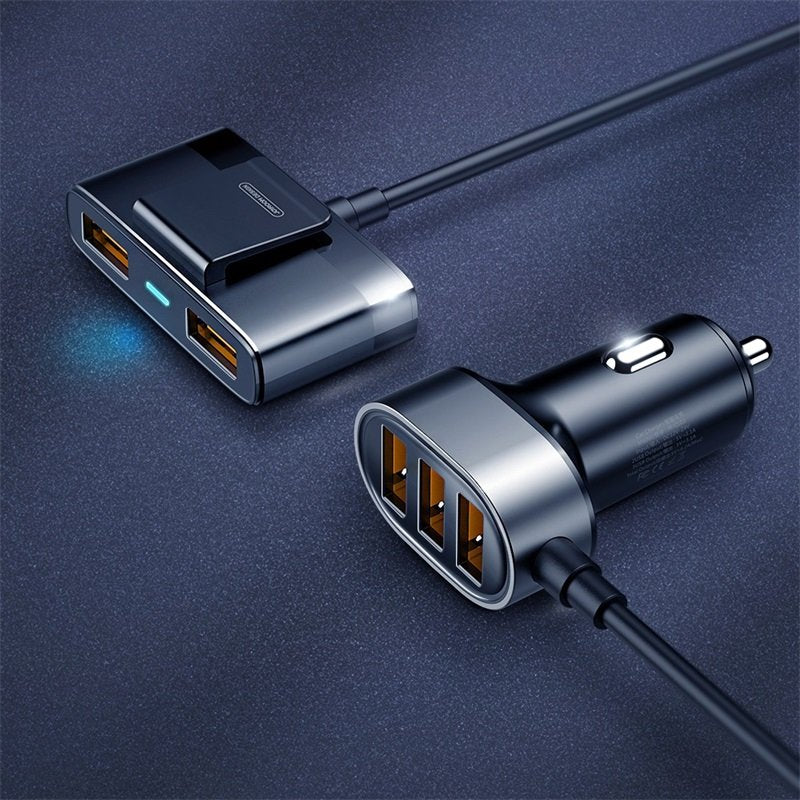 Auto punjač Joyroom JR-CL03, 21W, 2.1A, 5 x USB-A, Crni