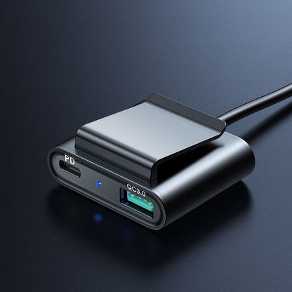 Auto punjač Joyroom JR-CL05, 72W, 3A, 2 x USB-C - 3 x USB-A, Crni