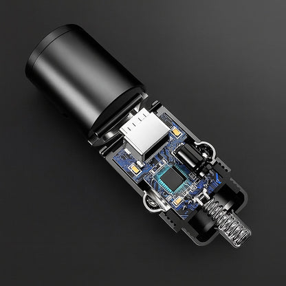 Auto punjač Techsuit C5 NanoVolt, 30W, 3A, 1 x USB-C, Crni