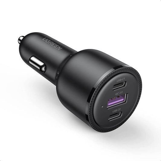 UGREEN CD239 Car Charger, 69W, 3.25A, 1 x USB-A - 2 x USB-C, Black 