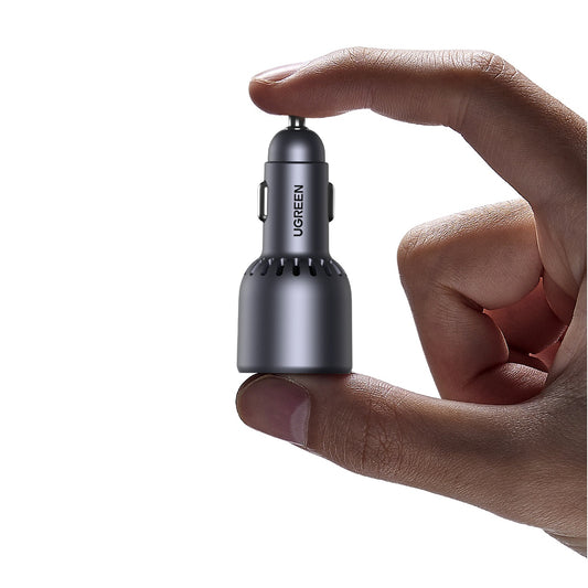 Car Charger UGREEN EC703, 75W, 3.25A, 1 x USB-A - 2 x USB-C, Black 