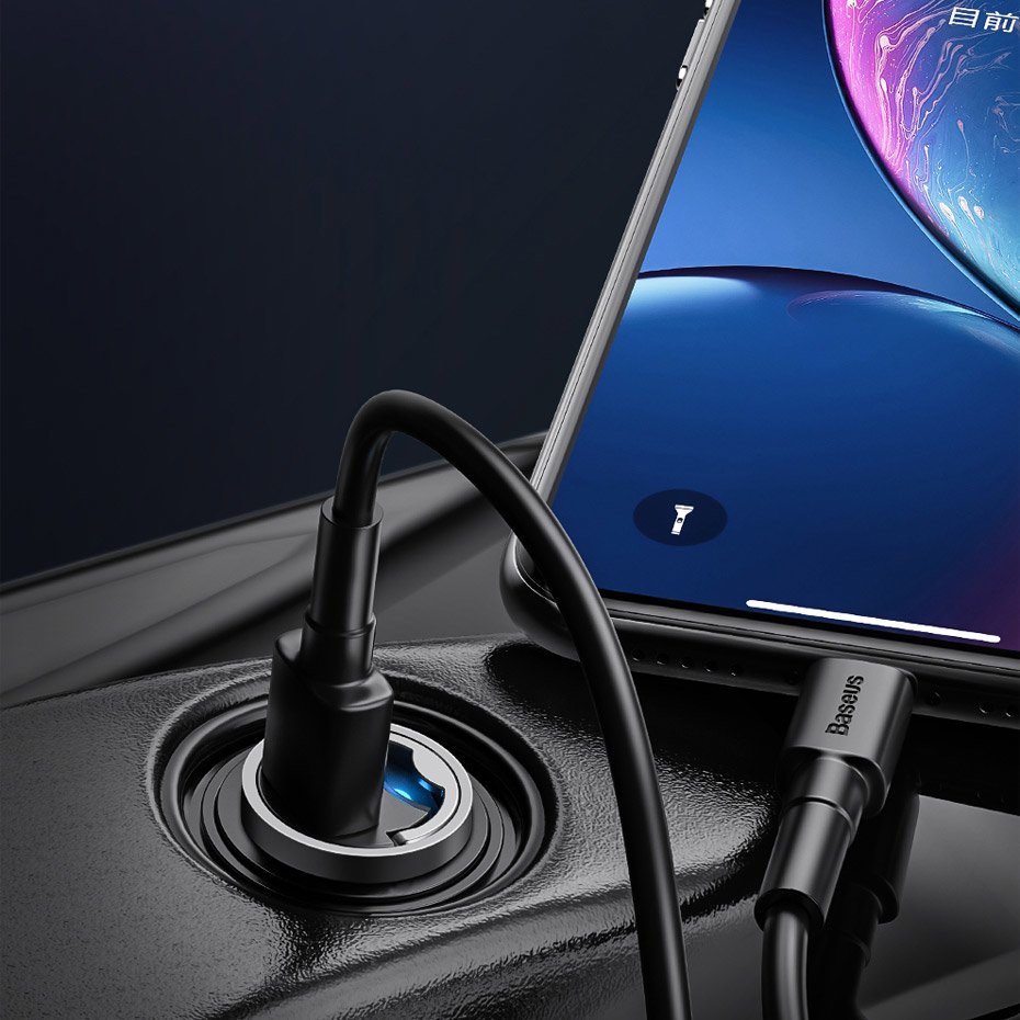 Car Charger Baseus Star Mini, 30W, 5A, 1 x USB-C, Grey VCHX-B0G 