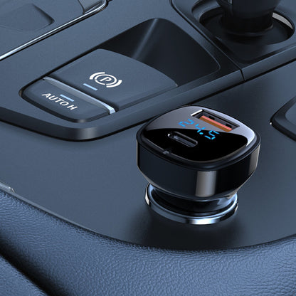 Auto punjač Acefast B4, 66W, 3A, 1 x USB-A - 1 x USB-C, Crni