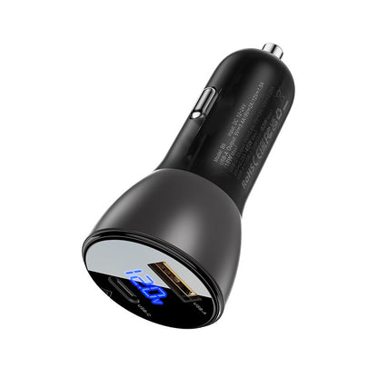 Auto punjač Acefast B6, 63W, 3.6A, 1 x USB-A - 1 x USB-C, Crni