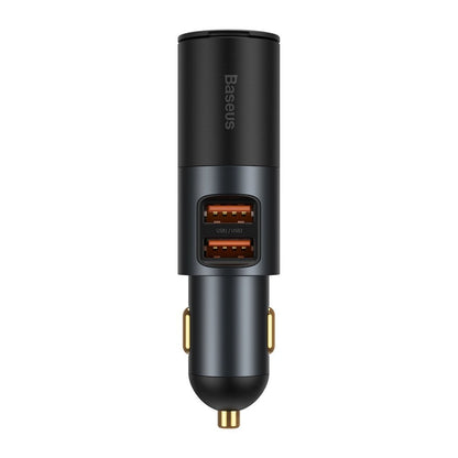 Auto punjač Baseus Share Together, 120W, 3A, 1 x produžetak za upaljač - 2 x USB-A, Crni CCBT-D0G