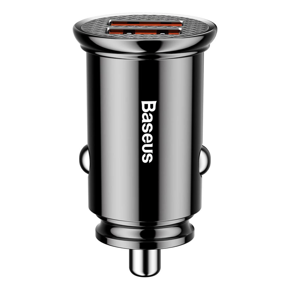 Baseus Auto Punjač, 30W, 5A, 2 x USB-A, Crni CCALL-YD01