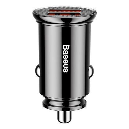 Baseus Auto Punjač, 30W, 5A, 2 x USB-A, Crni CCALL-YD01