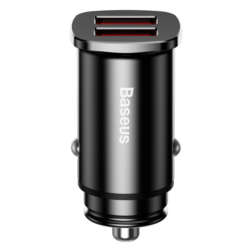 Auto punjač Baseus BS-C15Q, 30W, 5A, 2 x USB-A, Crni CCALL-DS01