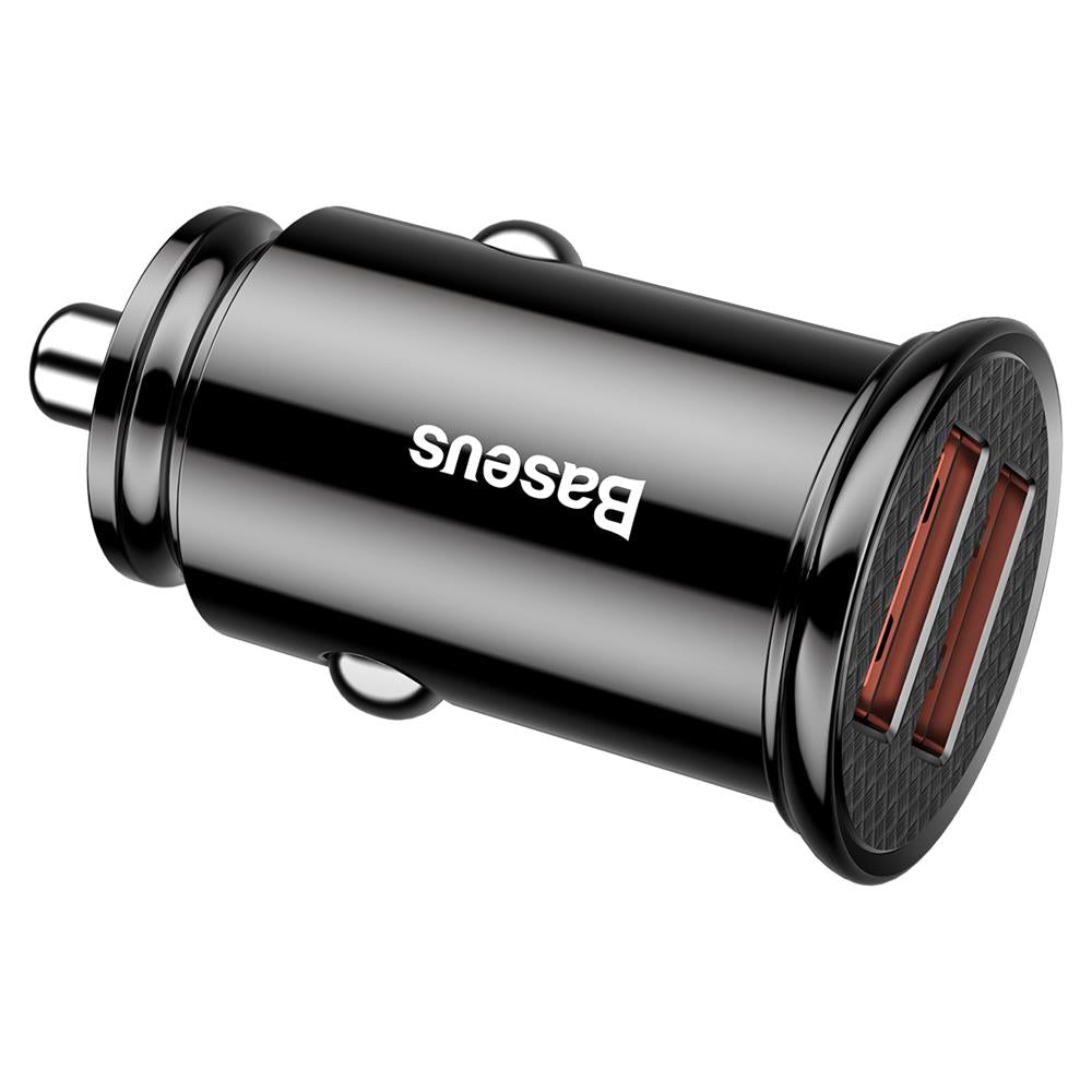 Baseus Auto Punjač, 30W, 5A, 2 x USB-A, Crni CCALL-YD01