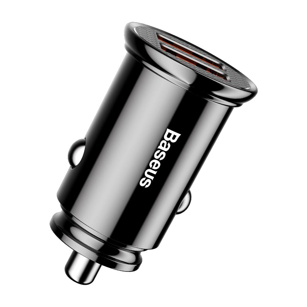 Baseus Auto Punjač, 30W, 5A, 2 x USB-A, Crni CCALL-YD01