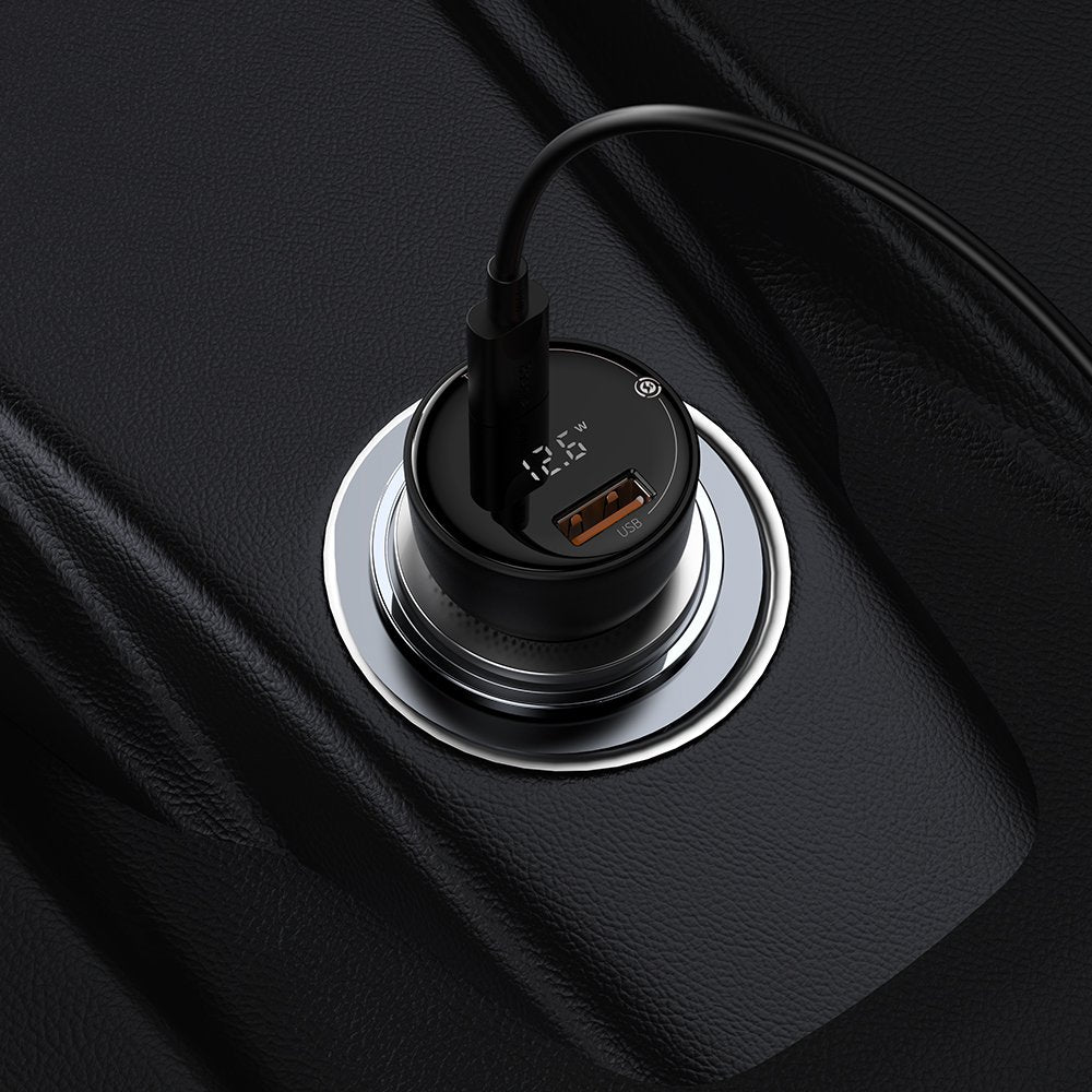 Car Charger Baseus Superme, 100W, 5A, 1 x USB-A - 1 x USB-C, Black CCZX-01 CCZX-01