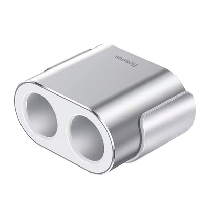 Baseus High Efficiency Car Charger, 95W, 2.1A, 2 x Cigarette Lighter Extension - 2 x USB-A, Silver CRDYQ-0S CRDYQ-0S 