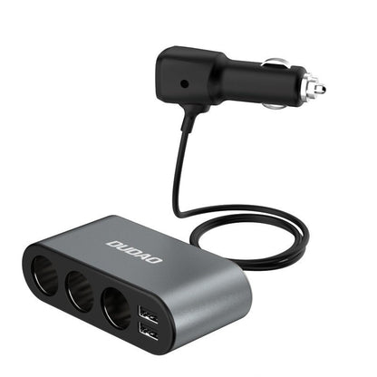 Ekstenzija upaljača Dudao R1 Pro, 3 izlaza, 2 x USB-A, Displej