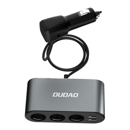 Ekstenzija upaljača Dudao R1 Pro, 3 izlaza, 2 x USB-A, Displej