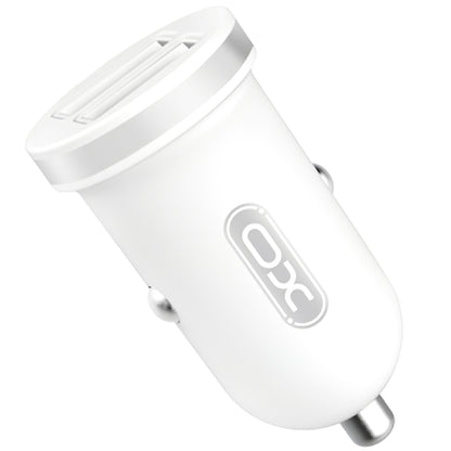 Auto punjač XO Design CC-18, 10.5W, 2.1A, 2 x USB-A, Beli