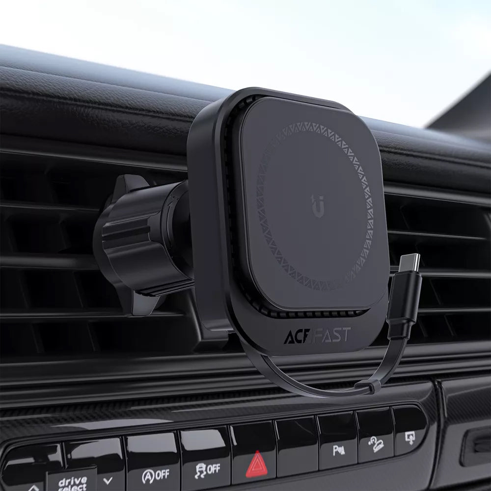 Auto punjač bez žica Acefast D32, 15W, 1.67A, Crni