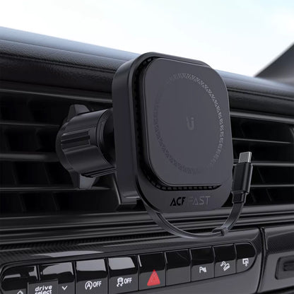 Auto punjač bez žica Acefast D32, 15W, 1.67A, Crni