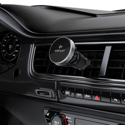 Auto punjač bez žice Acefast D40, 15W, 1.67A, Sivi