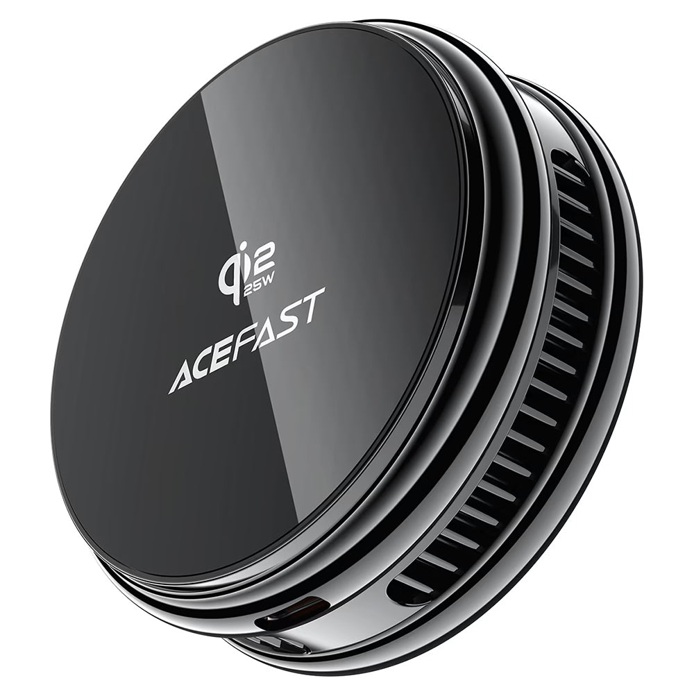 Bežični mrežni punjač Acefast E47 2u1, 25W, Crni