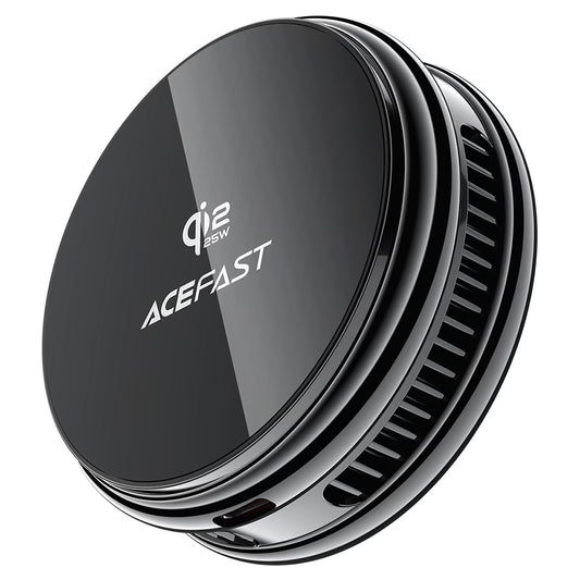 Bežični mrežni punjač Acefast E47 2u1, 25W, Crni