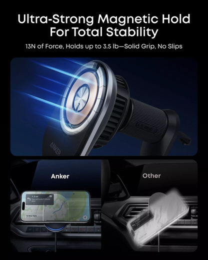 Auto punjač Anker Prime MagGo AirCool, 25W, Crni B2933H11
