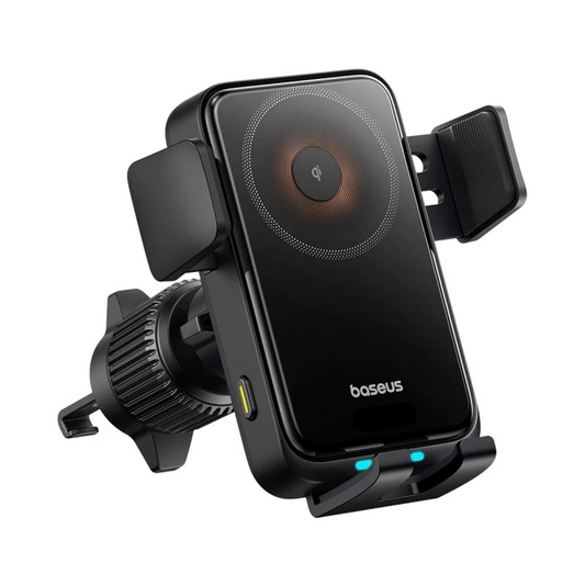 Bežični auto punjač Baseus Wisdom Pro Vent, 15W, 1.67A, Crni, Refabrikovan C40381501123-00